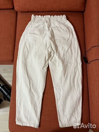 Джинсы белые бананы y2k