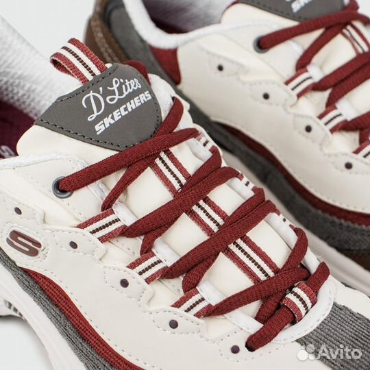 Кроссовки Skechers D'Lites White / Brown Wmns