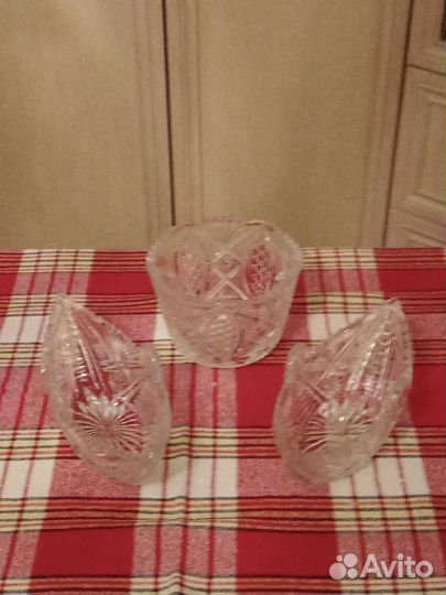 Хрустальные салатники.СССР