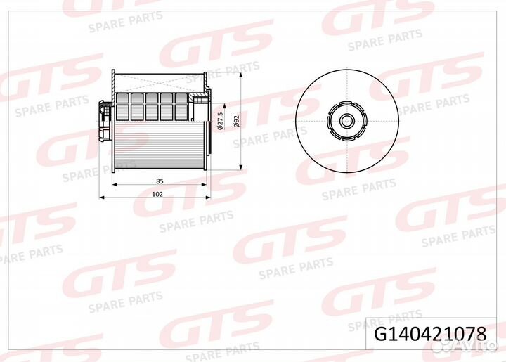 Картридж топливного фильтра A 906 090 00 51