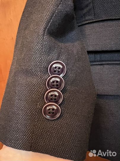 Пиджак школьный для мальчика 146 синий, Gulliver