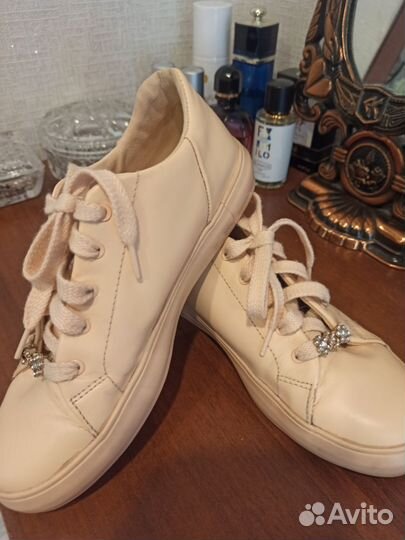 Кеды натуральная кожа 37 Massimo Dutti