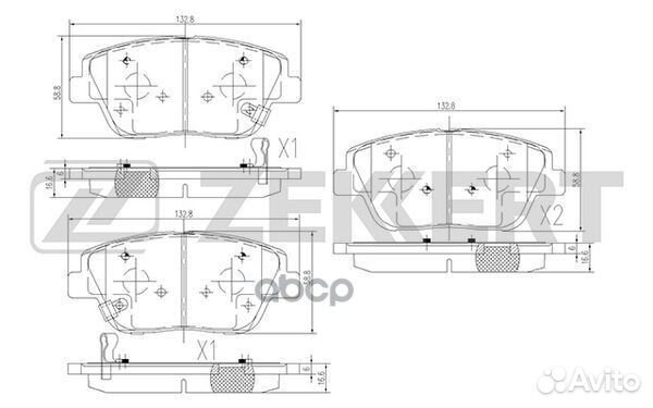 Колодки торм. диск. передн. Kia Optima III 12