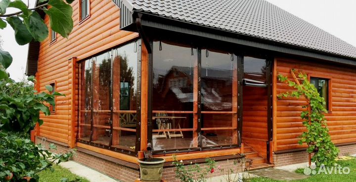 Мягкие пвх окна на беседку