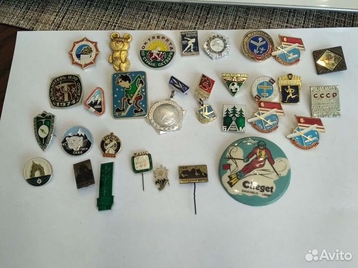 Значки СССР спортивные