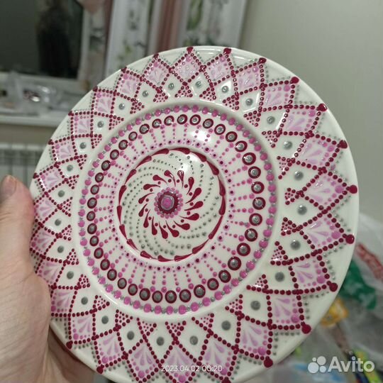 Тарелка ручная роспись