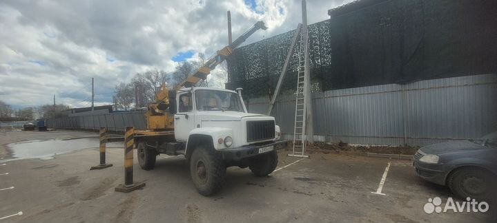 Установка бетонных опор