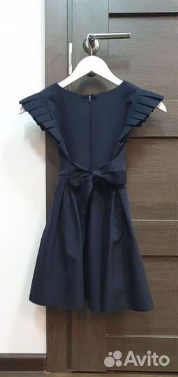 Школьный сарафан 134 синий