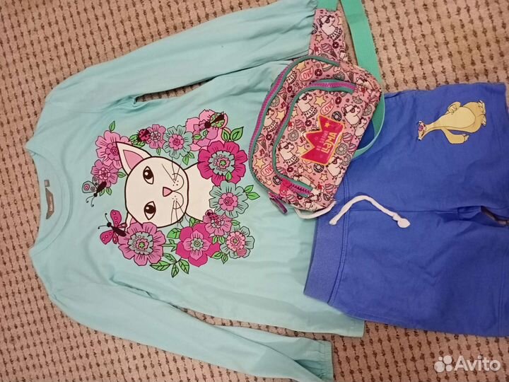 Вещи пакетом для девочки 122-128