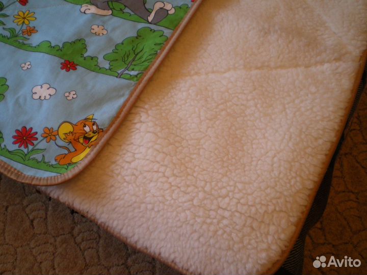 Новое одеяло детское из овечьей шерсти