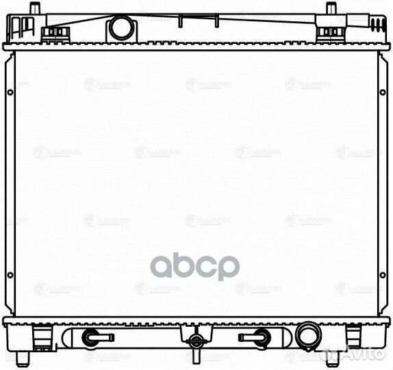 Радиатор охл. для а/м Toyota Yaris II (05) /Vit