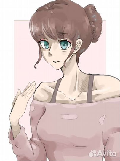 Рисунок в стиле аниме