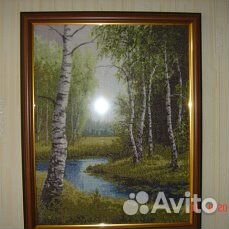 Картина ручная вышивка