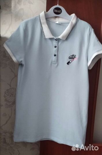 Школьная футболка-поло для девочки