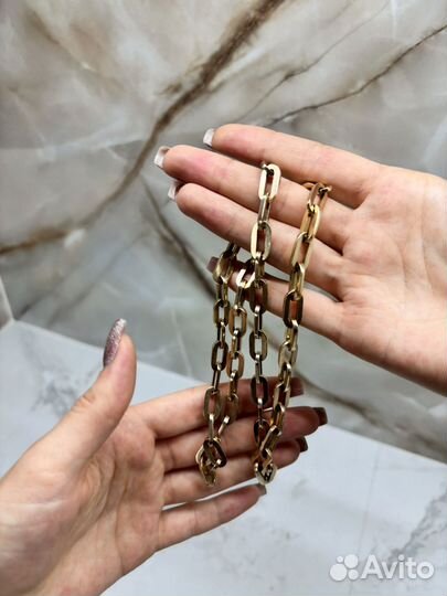 Цепь золотая мужская 585