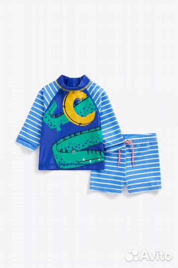 Футболка и шорты в комплекте для плавания Mothercare для мальчика, 98 см (3 года)