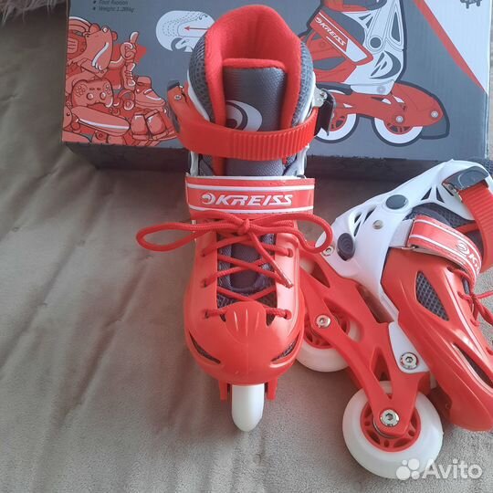 Новые ролики раздвижные р 27-30 Kreiss