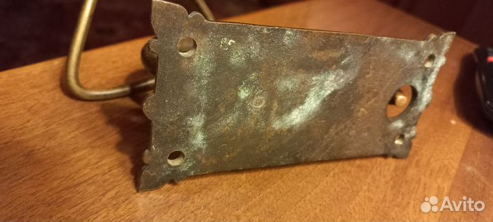 Кнокер(стучалка)винтаж редкий голова лебедя латунь