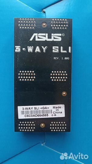Новый SLI-мост asus 3-WAY SLI 3S Card
