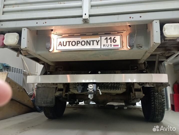 Фаркоп на УАЗ Пикап и Профи нержавейка квадрат
