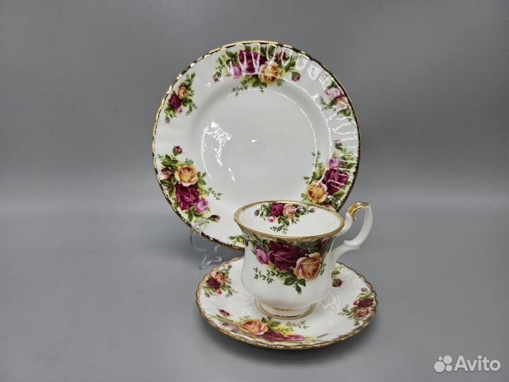 Кофейная тройка royal albert костяной фарфор