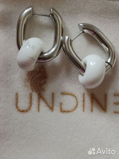 Серьги Undine Jewerly White Buns