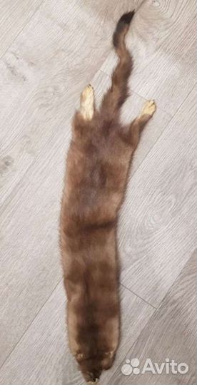 2 шкурки норочек - животик и спинка