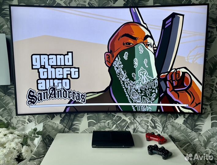 PlayStation 3 + 60 игр + 2 джойстика