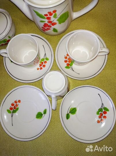 Сервиз детский Смородина Гжель СССР