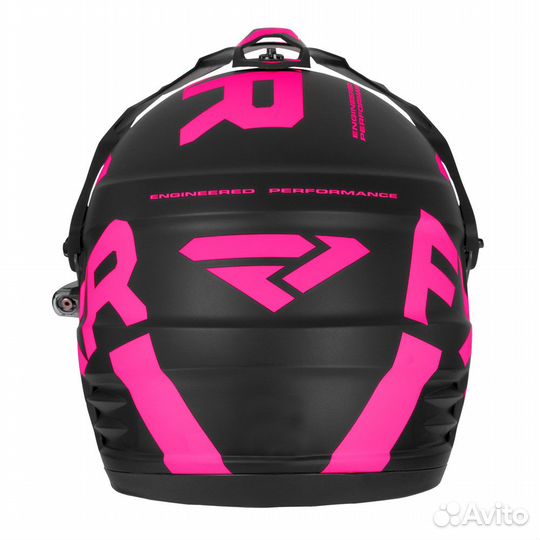 Шлем FXR Torque X Team с подогревом,черно-розовый