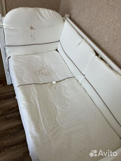 Комплект постельного белья в детскую кроватку