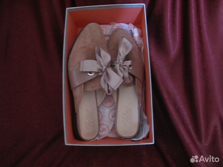 Мюли из натуральных материалов 36 размер