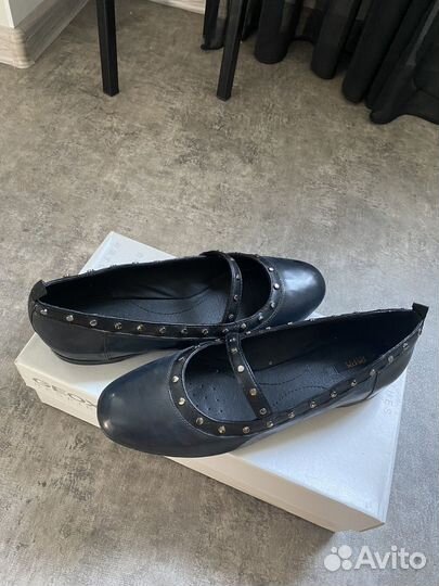 Балетки натуральная кожа 38-39 Geox