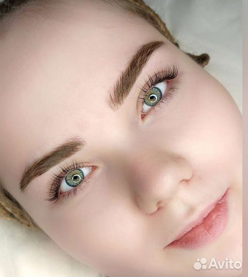 Ламинирование и бровей и ресниц