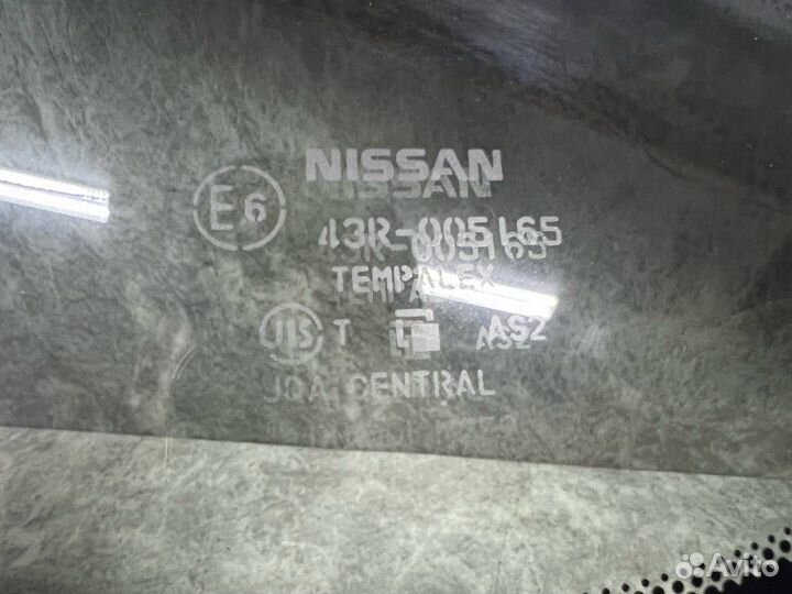 Стекло кузовное заднее правое Nissan Almera G15