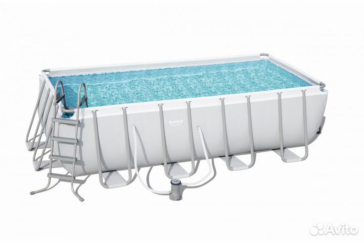 Каркасный бассейн Bestway Power Steel 488х244х122