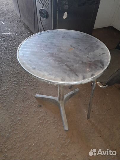 Стол диаметр 60/70 полностью металл