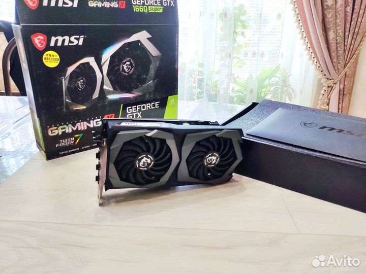 Видеокарта MSI 1660 super 6gb Gaming X