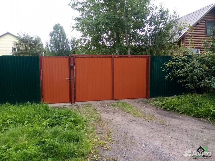 Заборы монтаж / Заборы из профлиста