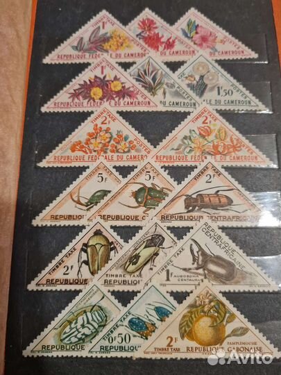 Марки в альбомах коллекции