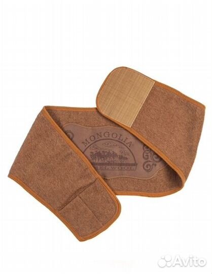Монгольский пояс из верблюжьей шерсти согревающий