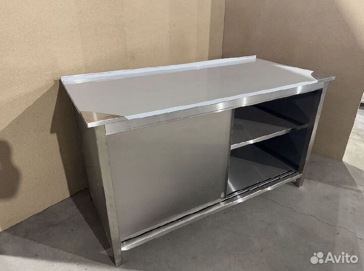 Стол-тумба из нержавейки