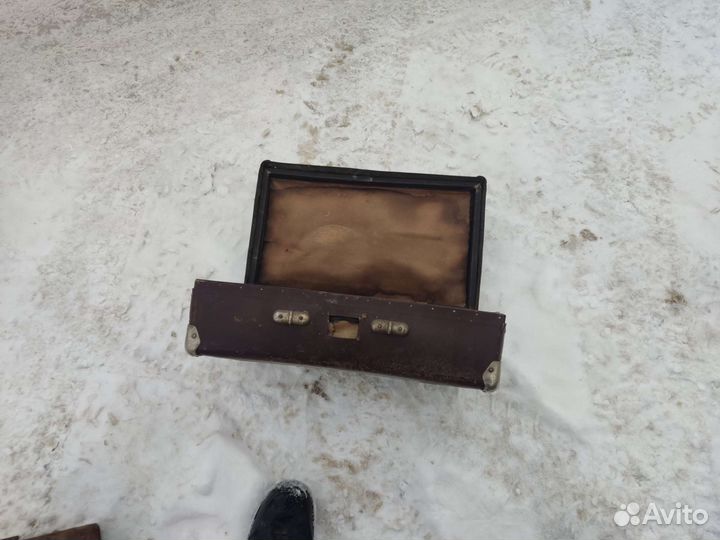 Кожанный чемодан СССР