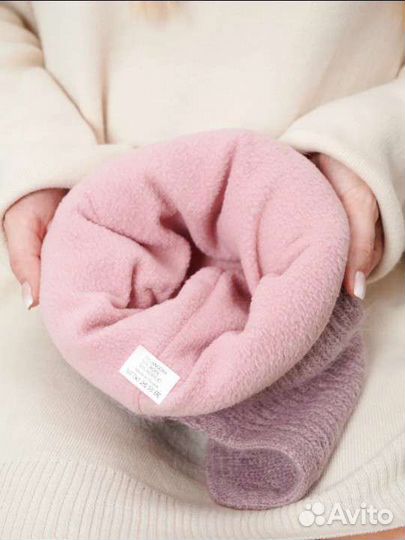 Шапка-ушанка зимняя женская фиолетовая