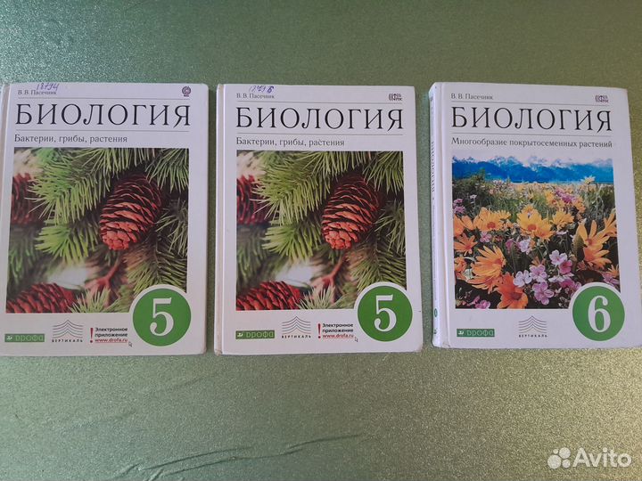 Учебник Биология 5,6 класс пасечник