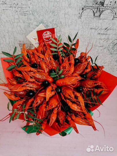 Мужской букет из раков