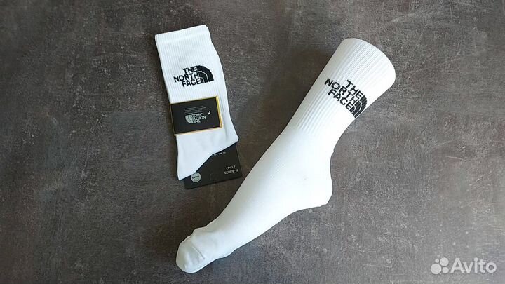 Носки North Face белые хлопковые