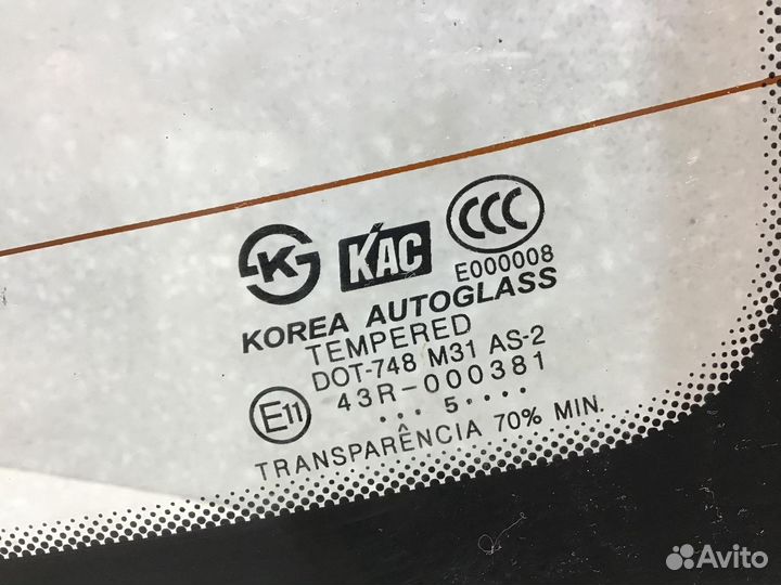 Стекло заднее Hyundai Accent II (тагаз) 2000-2012