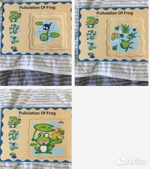 Деревянные развивающие игрушки, пазлы