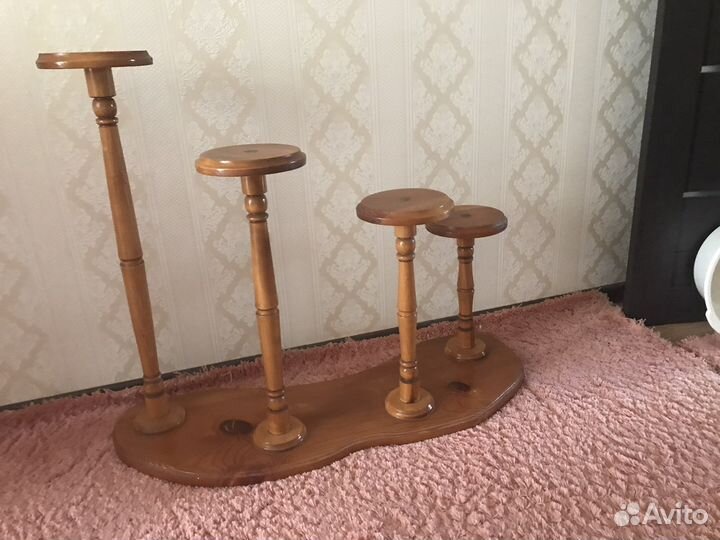 Подставка под цветы напольная из дерева